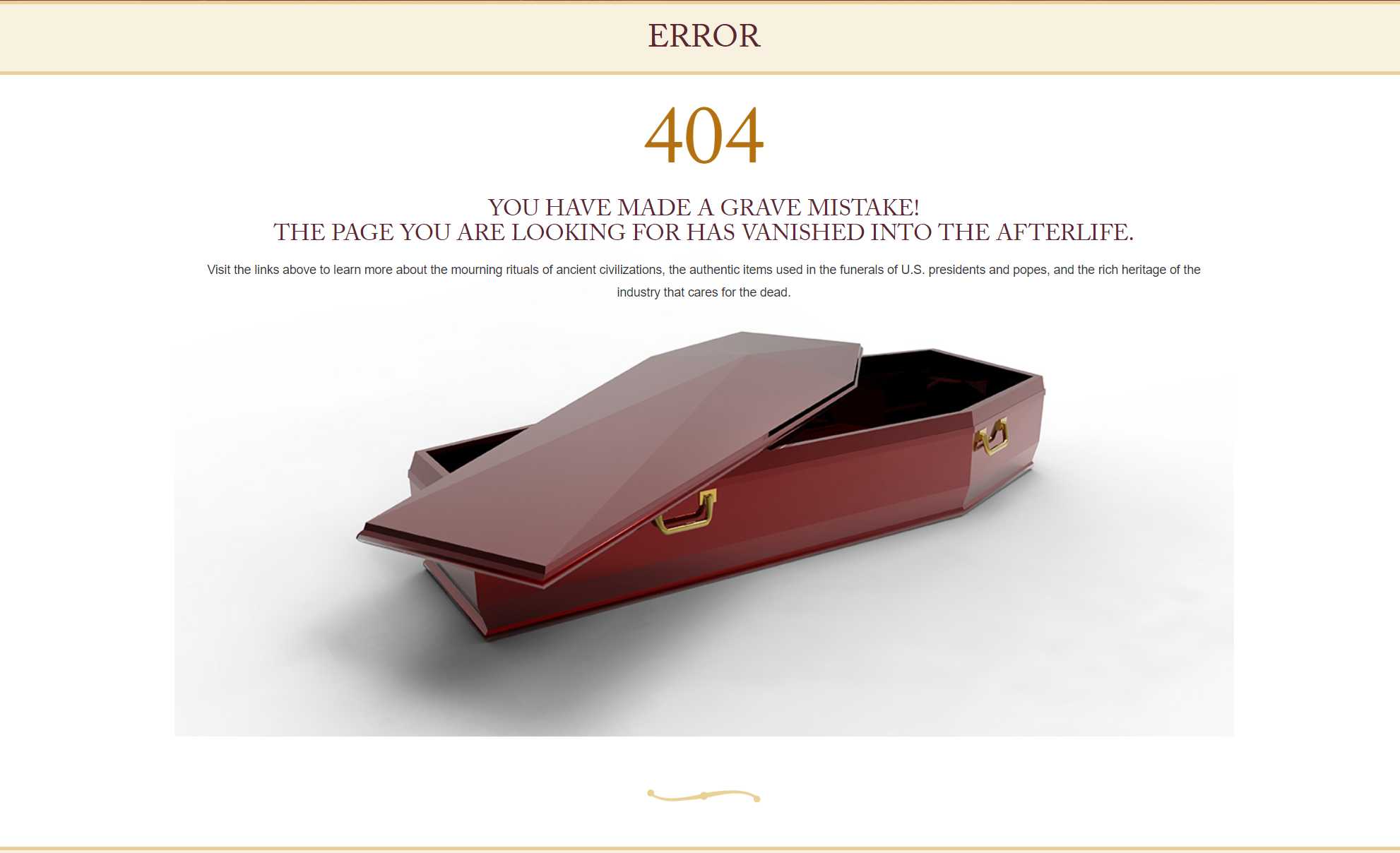 Primer kreativne 404 strani