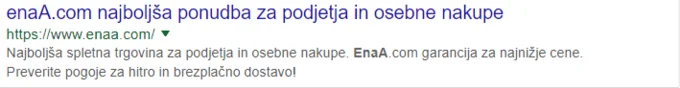 Meta opis z močnimi besedami (power words).