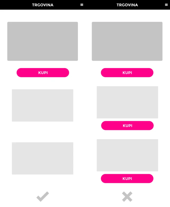 Pravilen prikaz CTA gumbov za vi&scaron;je konverzije