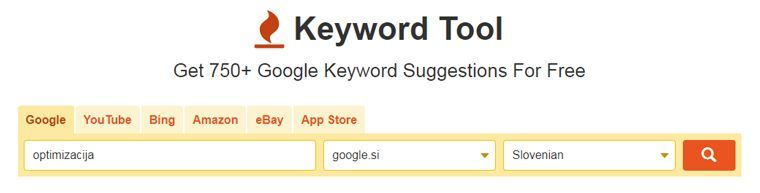 Keyword Tool io