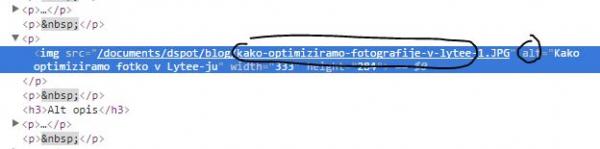 Pogled v kodo slike